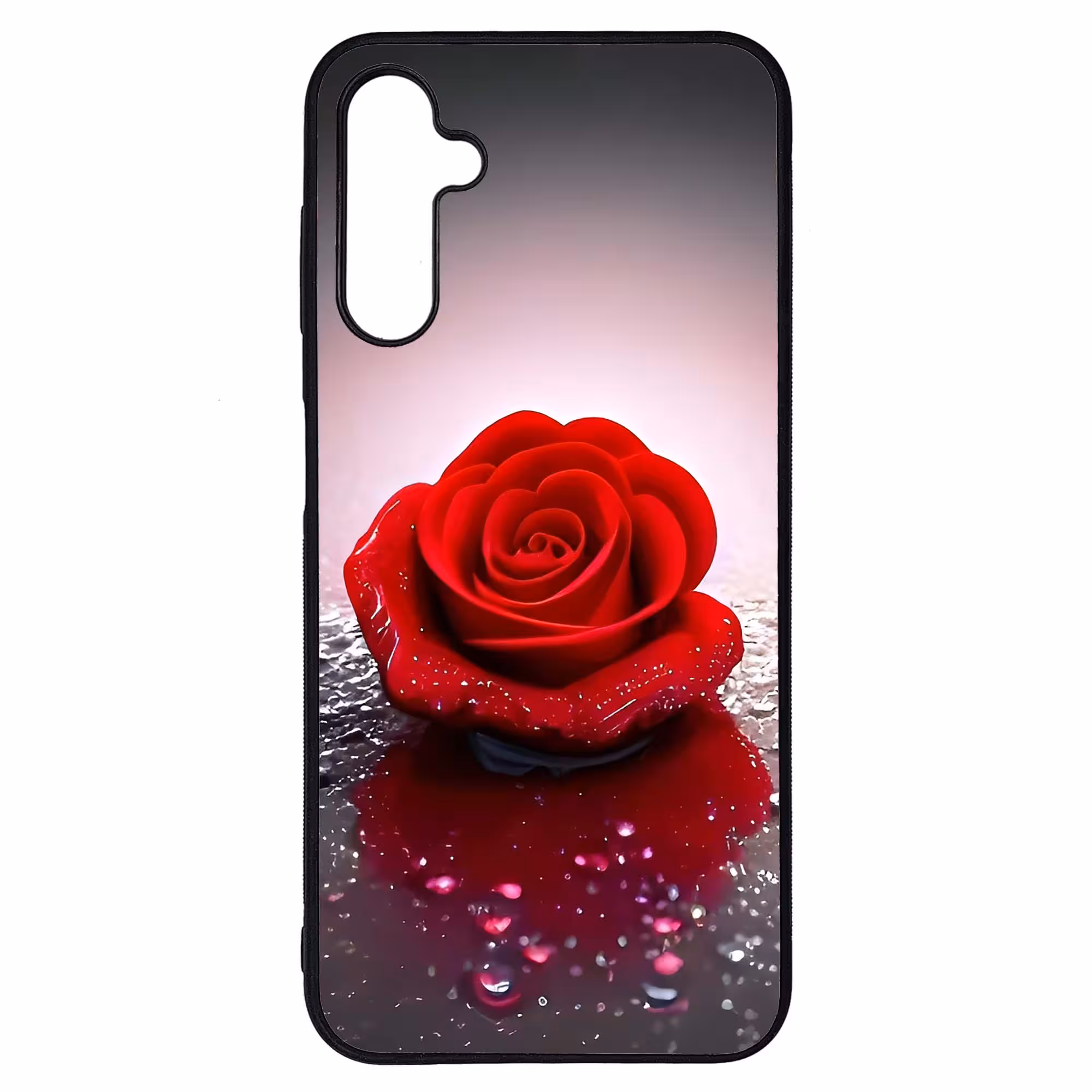 کاور طرح گل رز کد G-024 مناسب برای گوشی موبایل سامسونگ Galaxy A14 4G / A14 5G | دیجی قاب دونی