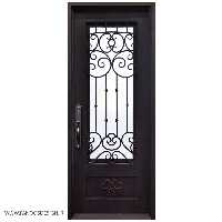 درب نفررو فرفروژه فلزی لابی کد 2154