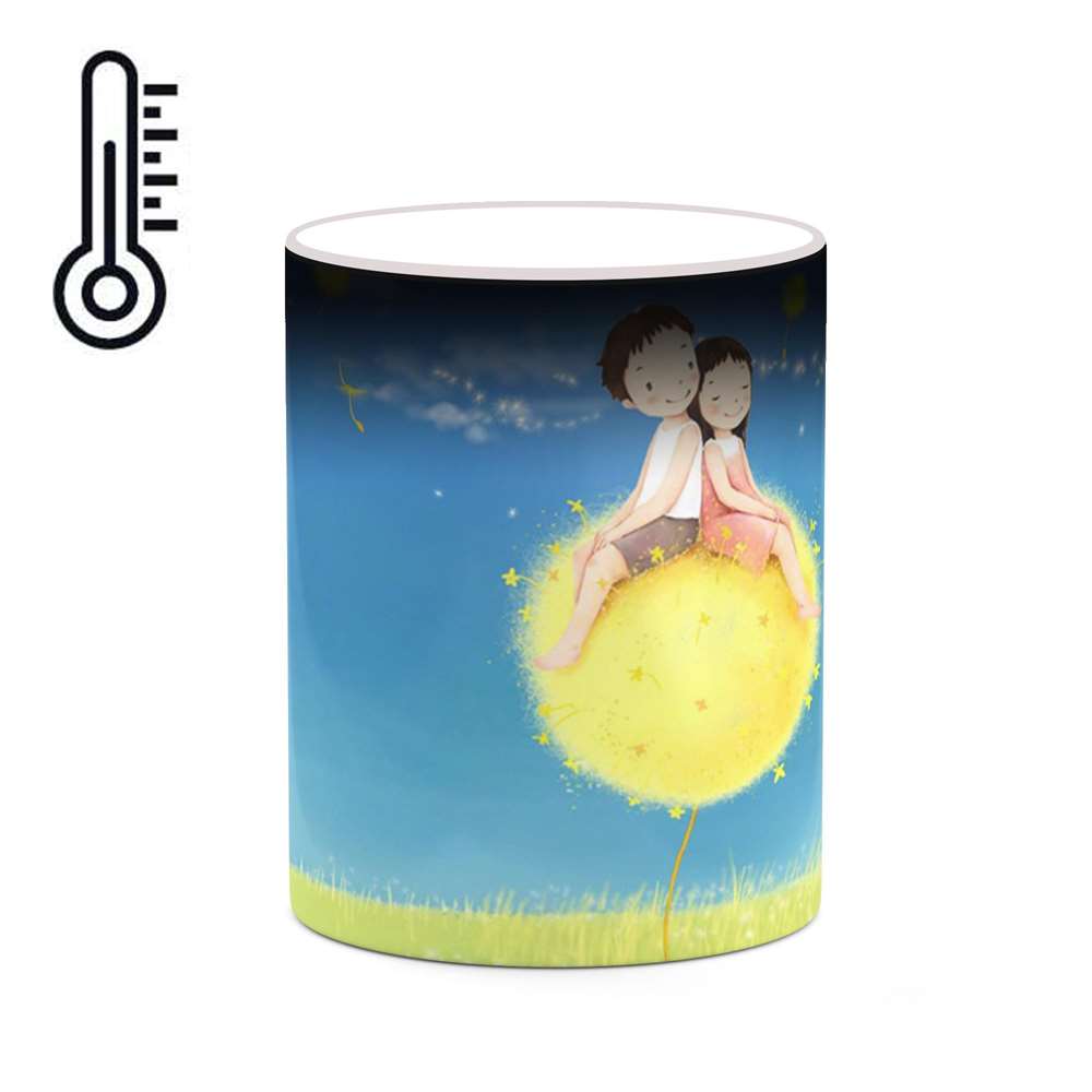 ماگ حرارتی کاکتی طرح عاشقانه مدل mgh20804