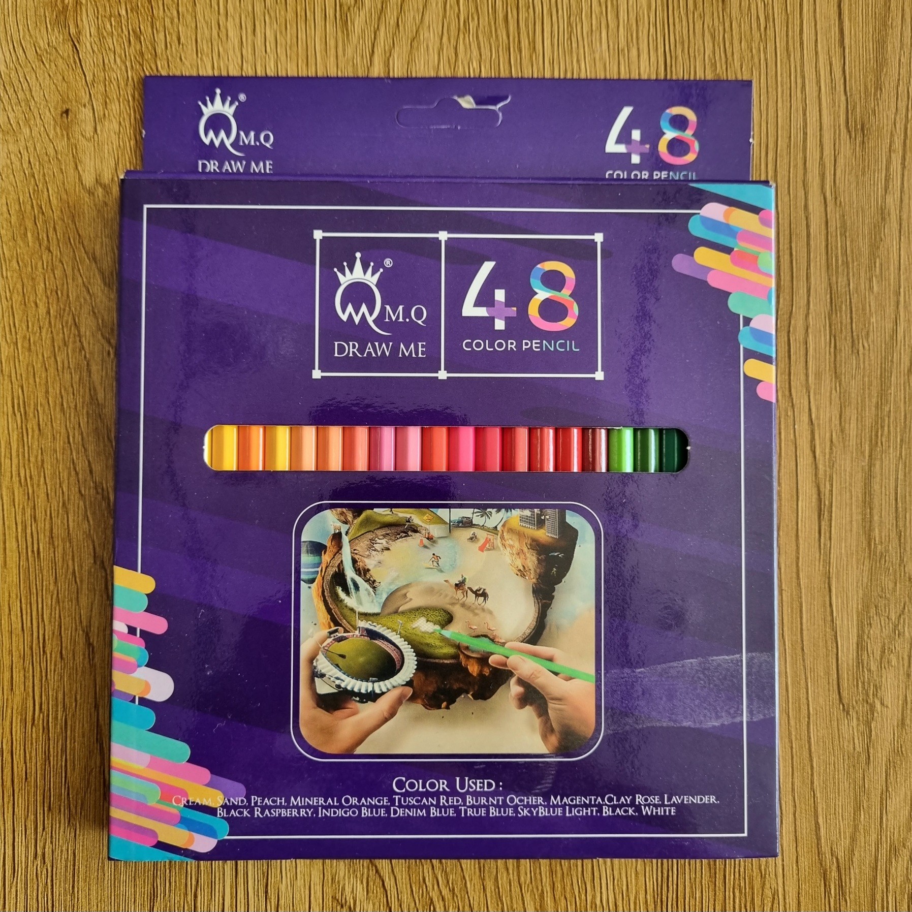 مداد رنگی 48 رنگ ام کیو (MQ)