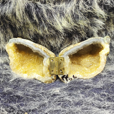 سنگ راف کوارتز مدل کریستال آبی زرد جای جواهرات 4400L