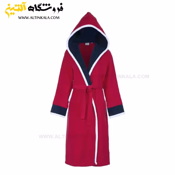 حوله پالتویی کودک سلین طرح پسفیک قرمز-سرمه ای سایز 6-7