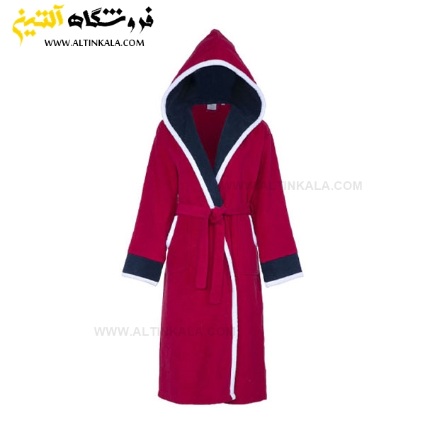 حوله پالتویی کودک سلین طرح پسفیک قرمز-سرمه ای سایز 6-7