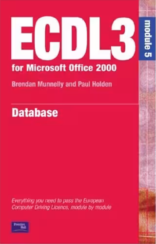 خرید و دانلود نسخه کامل کتاب ECDL 2000 (ECDL3 for Microsoft Office 95 97) Database