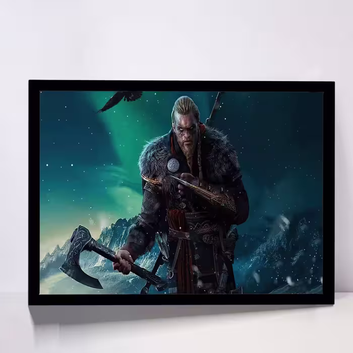 تابلو مدل assassins creed valhalla game کد F-10038