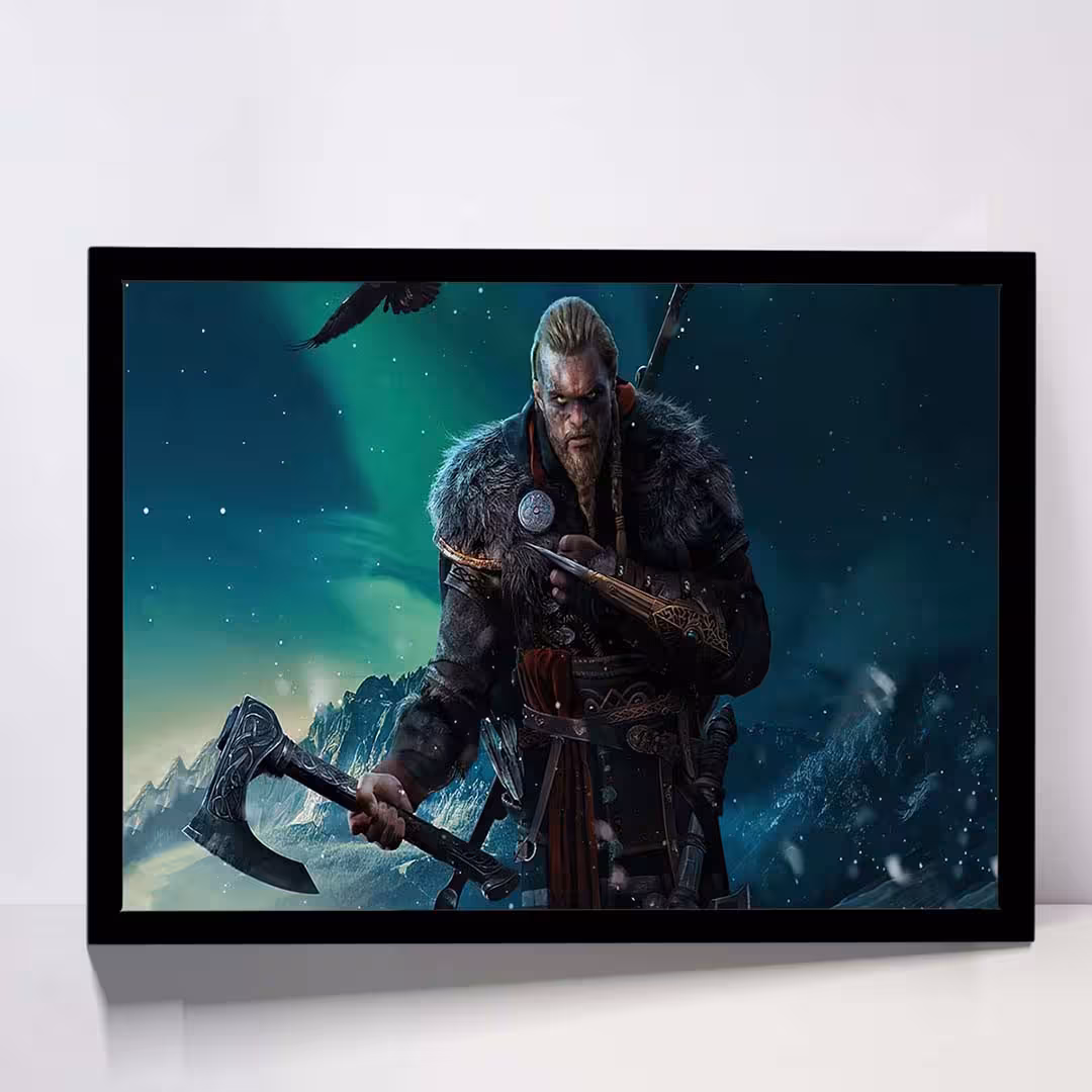 تابلو مدل assassins creed valhalla game کد F-10038