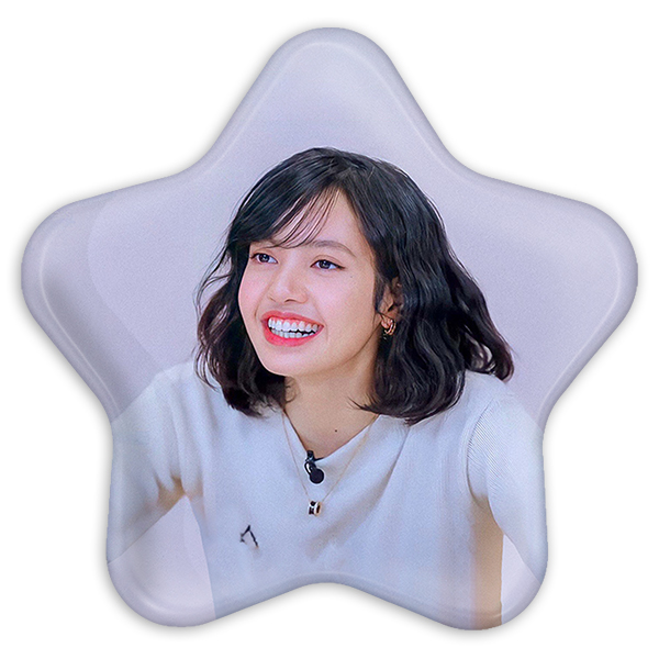 پیکسل خندالو طرح لیسا گروه بلک پینک مدل ستاره ای کد 3632