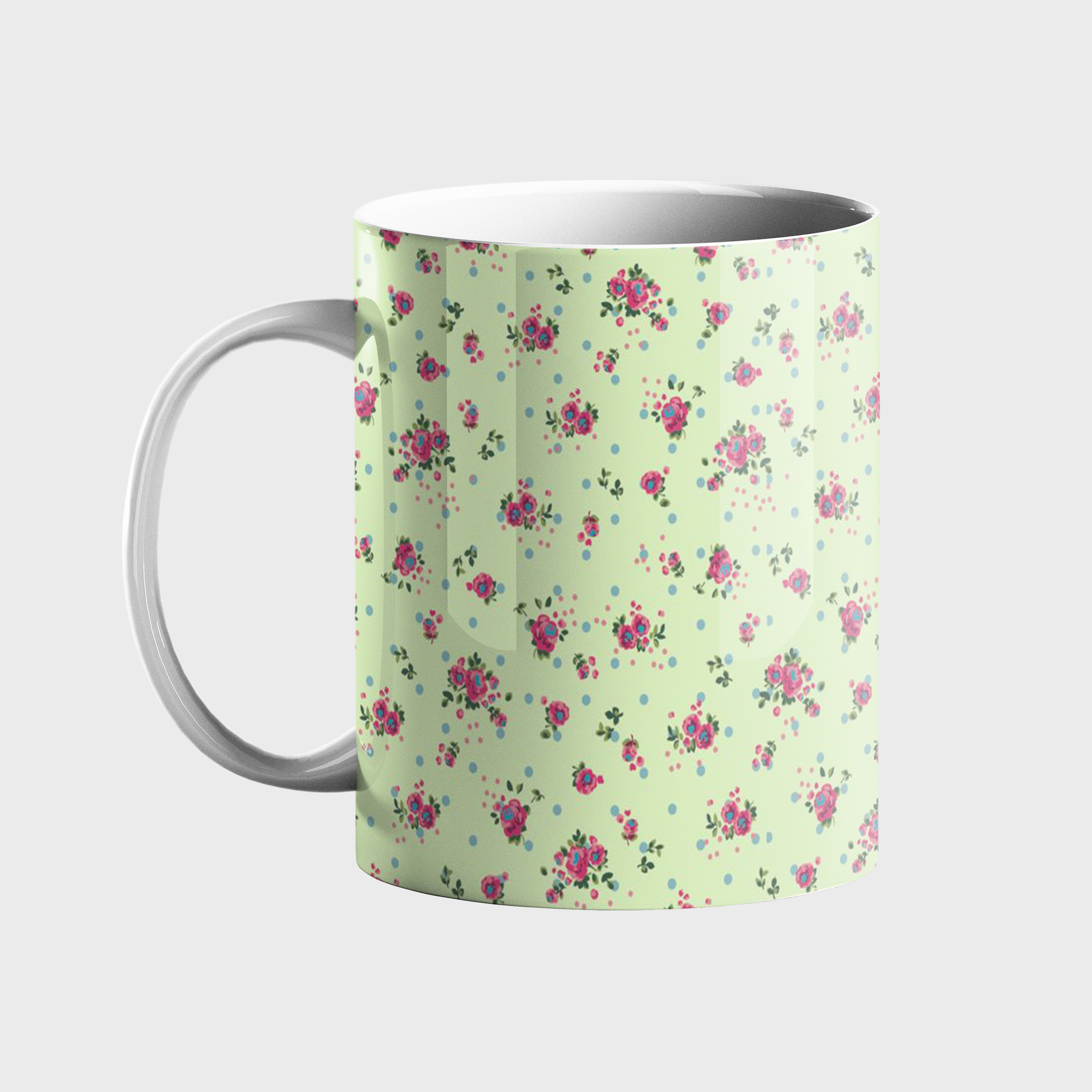 ماگ طرح گل گلی کد 180