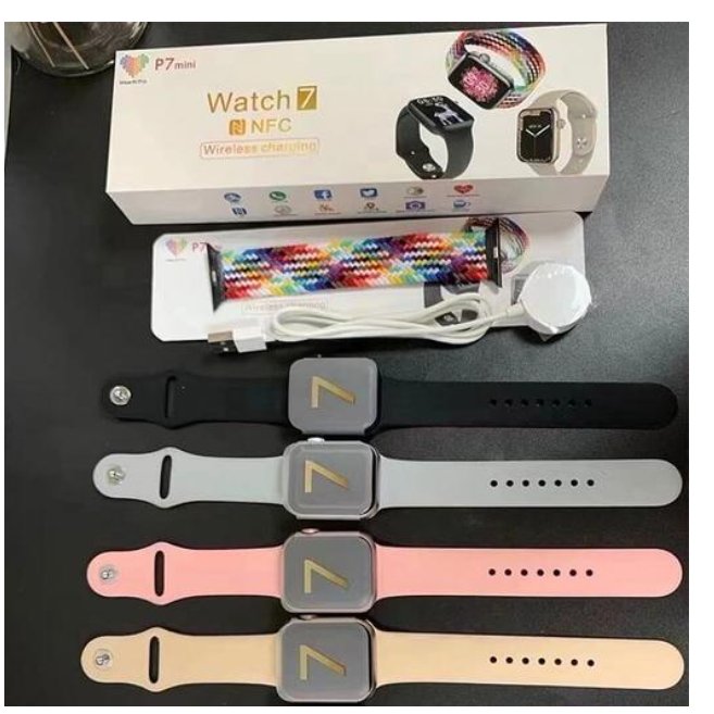 ساعت هوشمند مدل P7 Mini رنگ طلایی سایز 41 میلی متر

