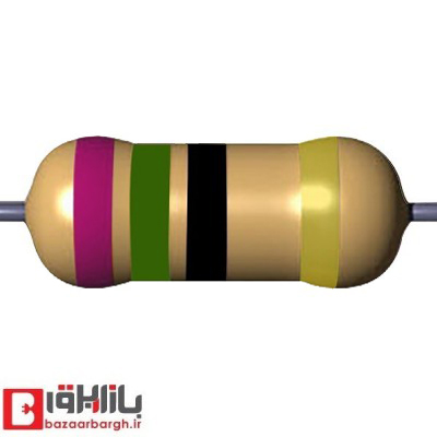 مقاومت 75 اهم 1 وات 5 درصد