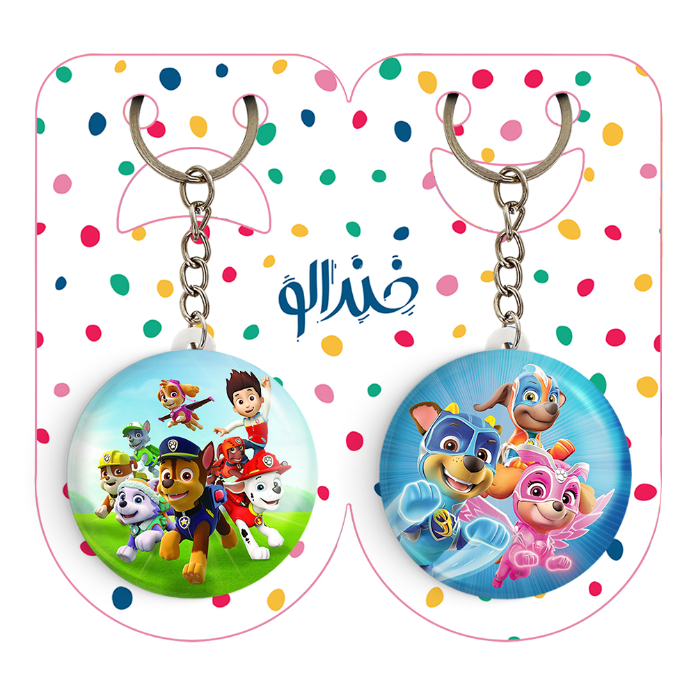 جاکلیدی خندالو مدل چیس و اسکای و زوما سگ های نگهبان کد 1258512584 مجموعه 2 عددی