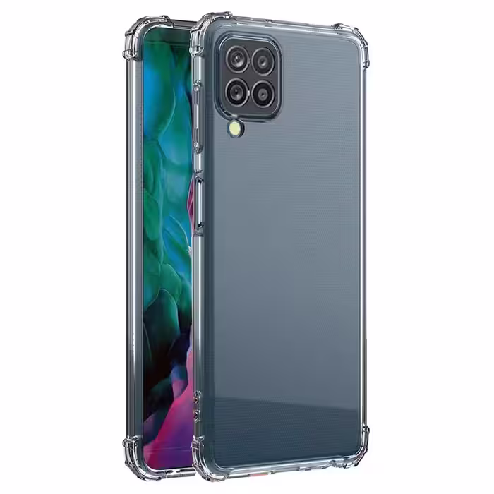 گارد شفاف ایربگ دار برای گوشی Samsung Galaxy M32 4G مدل ژله ای محافظ لنزدار