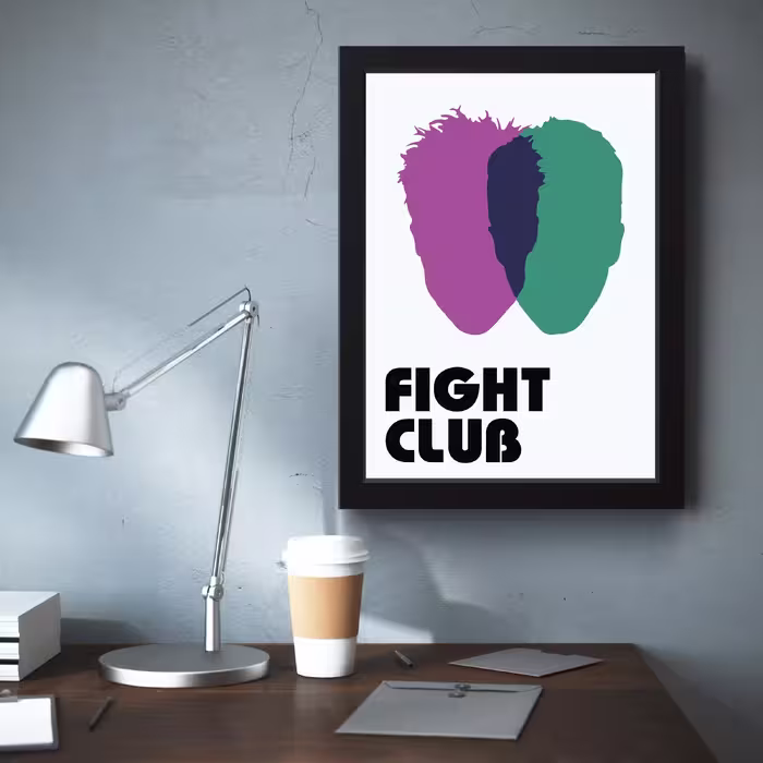 تابلو مدل Fight Club کدS2620-b