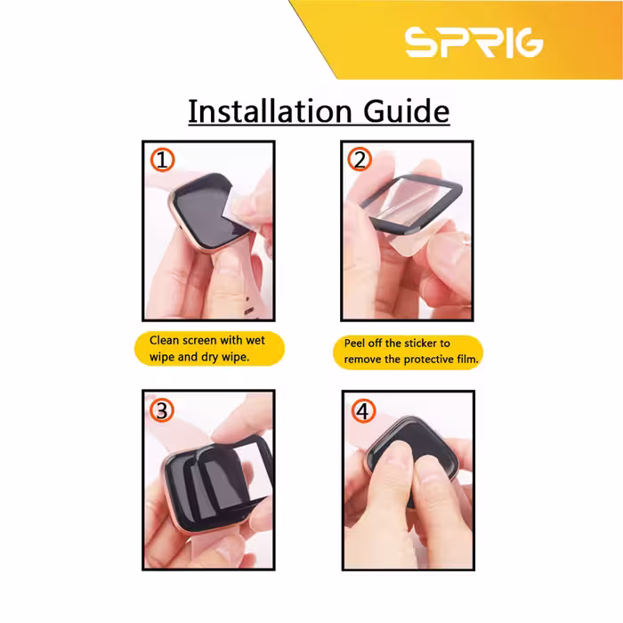 محافظ صفحه نمایش نانو اسپریگ مدل SPG مناسب برای ساعت هوشمند ایمیلب W02 بسته سه عددی