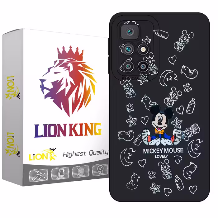 کاور لاین کینگ مدل میکی مناسب برای گوشی موبایل شیائومی Redmi 10/10 Prime