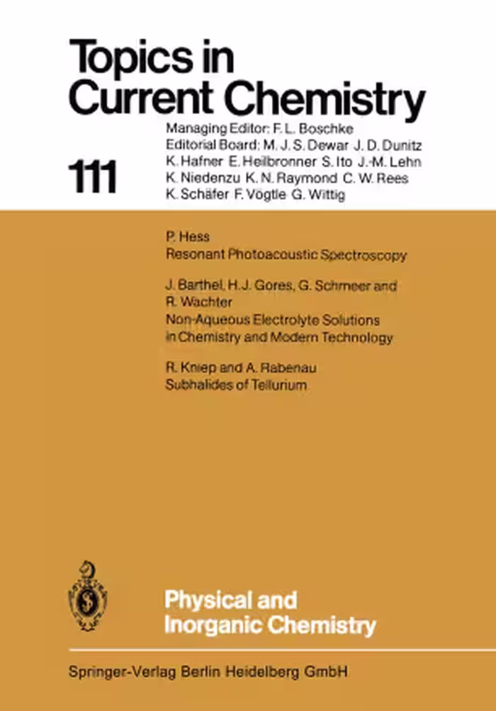 󾕇 دانلود کتاب Physical And Inorganic Chemistry, 1983 - دانلود کتاب های دانشگاهی