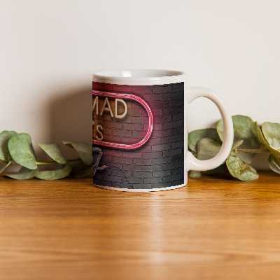 ماگ طرح تابلو نئون مدل محمد امین