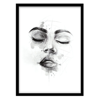 قیمت و خرید تابلو دکوراتیو مدل نقاشی آبرنگ پرتره کد 0741