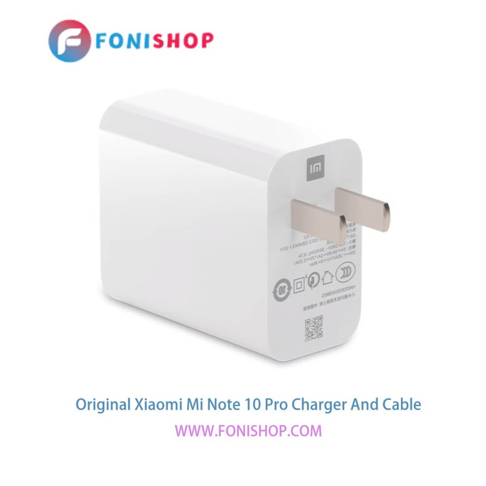 کابل و شارژر فست شارژ اصلی شیائومی Xiaomi Mi Note 10 Pro