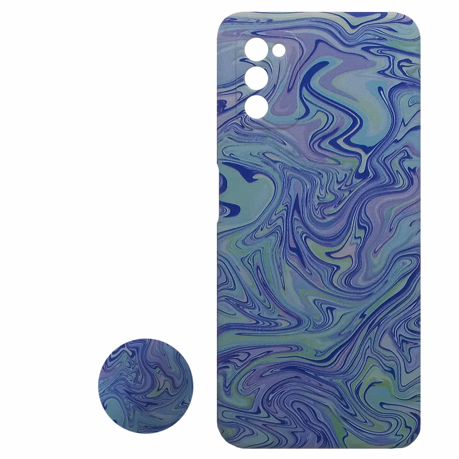 کاور مدل B0990 مناسب برای گوشی موبایل سامسونگ Galaxy A03s به همراه پاپ سوکت