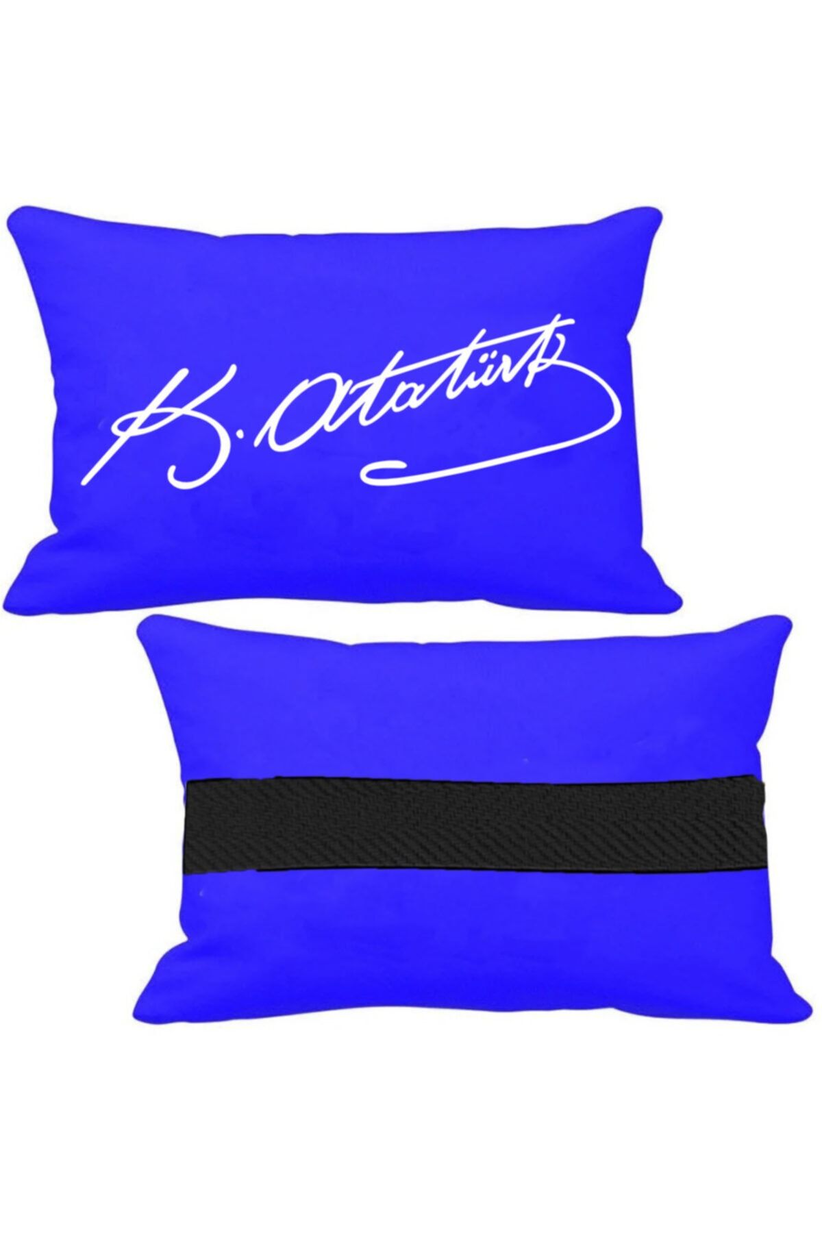 سرتکیه صندلی NISSAN JUKE AUTO CEAT NECK PILLOW 2 ارتوپدی آبی با آرم IMZA Öziron
