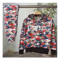 ست هودی شلوار اسپورت بچگانه،طرح ارتشی،جنس مخمل کوبیده،وارداتیه با کیفیت،برند koton،سه سایز 40و 45و55