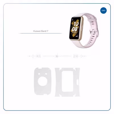 برچسب ماهوت طرح Matte-White مناسب برای ساعت هوشمند هوآوی Band 7