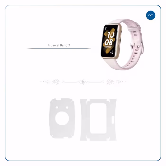 برچسب ماهوت طرح Matte-White مناسب برای ساعت هوشمند هوآوی Band 7