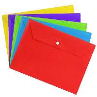 پوشه دکمه دار آ4 Pkht رنگ جور بسته 50 جلدی