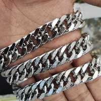 ست دستبند و زنجیر کارتیر 17میل استیل 