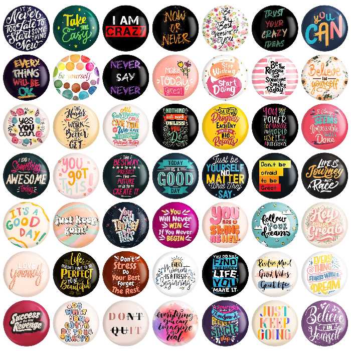 مگنت خندالو طرح جملات انگیزشی کد 52 مجموعه 50 عددی