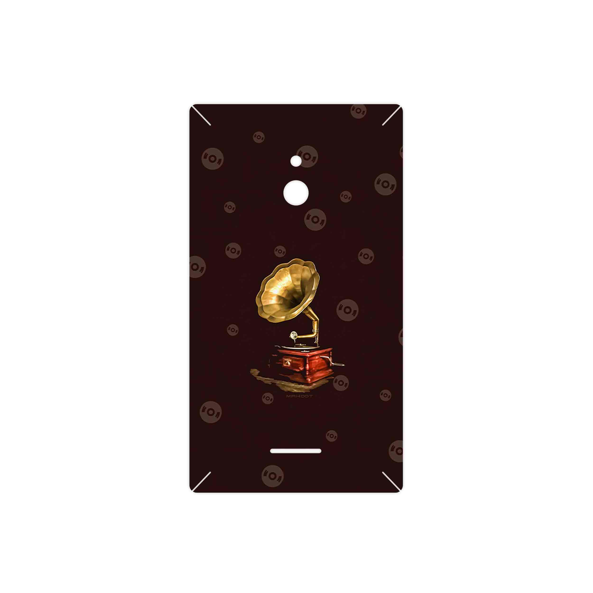 برچسب پوششی ماهوت مدل Gramophone Nostalgia مناسب برای گوشی موبایل نوکیا XL