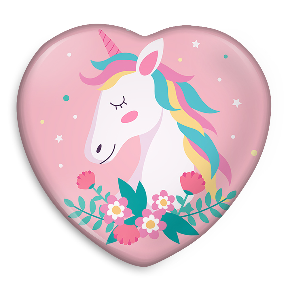 پیکسل خندالو طرح اسب تک شاخ یونیکورن مدل قلبی کد 1101