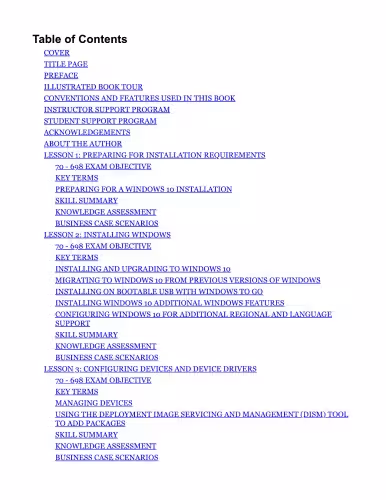 خرید و دانلود نسخه کامل کتاب 70-698 Installing and Configuring Windows 10