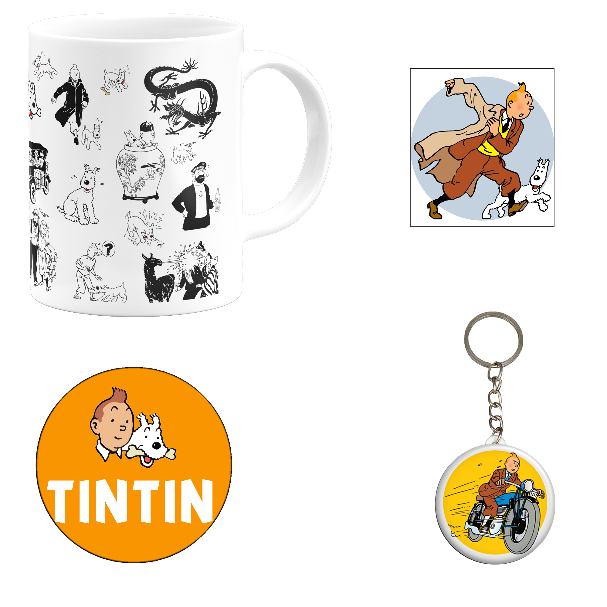 ست هدیه ماگ مدل کارتون تن تن کد M13