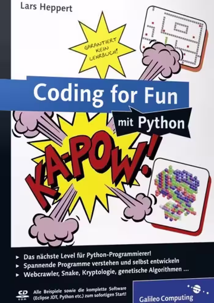 خرید و دانلود نسخه کامل کتاب Coding for Fun mit Python: Garantiert kein Lehrbuch!