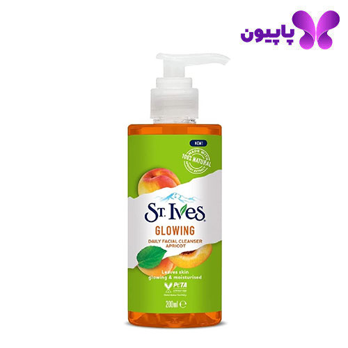 ژل شستشوی صورت آبرسان و درخشان کننده زردآلو سینت ایوز 200 میل