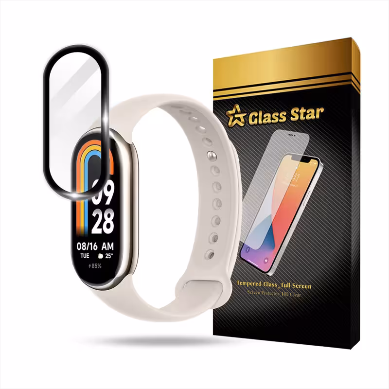 محافظ صفحه نمایش گلس استار مدل PMMW مناسب برای ساعت هوشمند شیائومی Mi Band 8 | کالا برتری