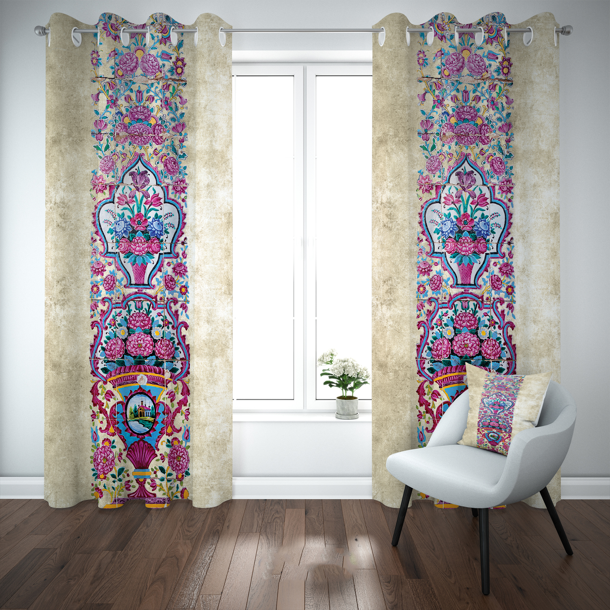 پرده مدل b1501 سایز 140×280 سانتی متر