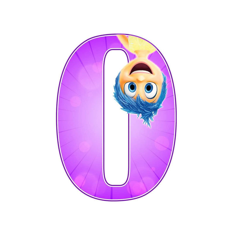 استند رومیزی تولد مدل عدد 0 طرح درون و بیرون