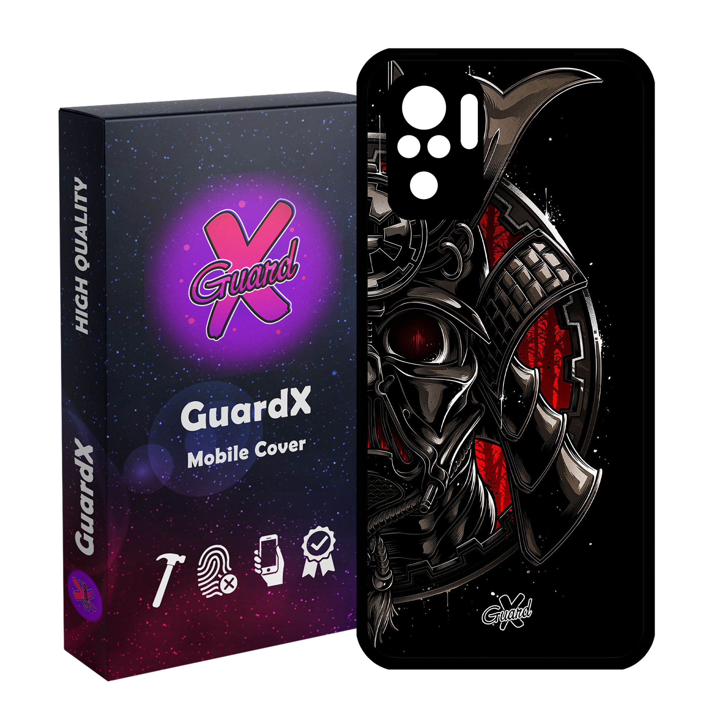 کاور گارد ایکس طرح Samurai مدل Glass10119 مناسب برای گوشی موبایل شیائومی Redmi Note 10 4G / Note 10S