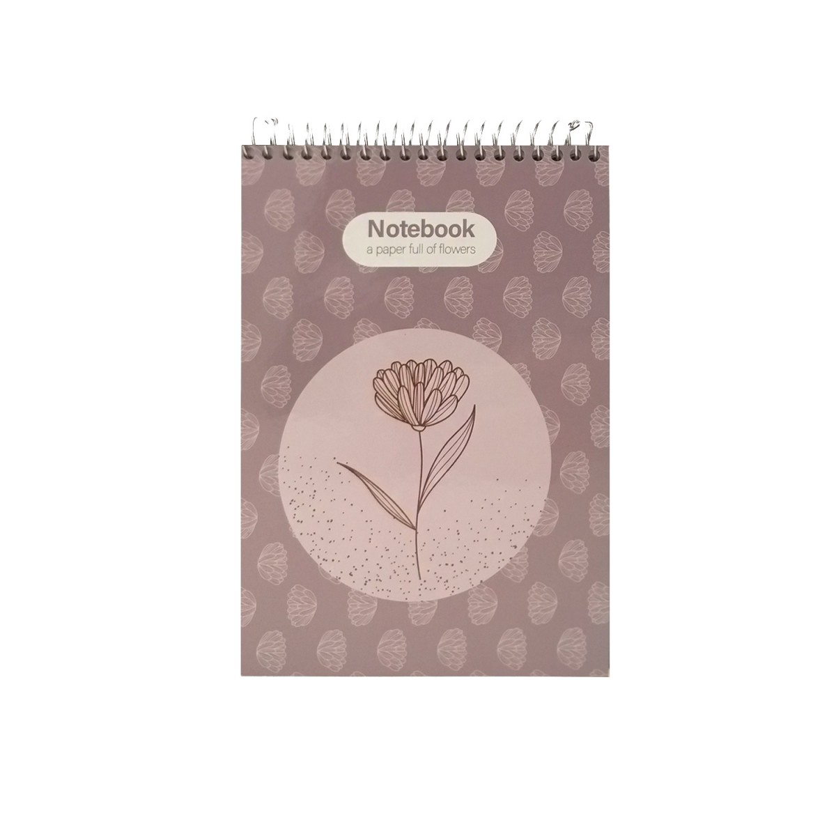 دفتر یادداشت 80 برگ جلد سخت پاپکو طرح a paper full of flowers