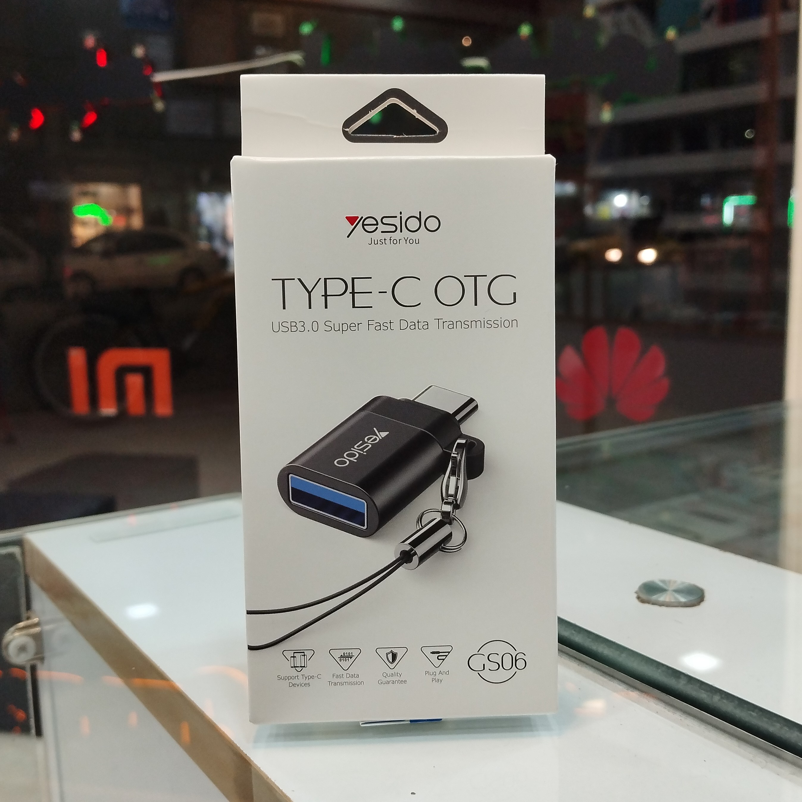 تبدیل OTG تایپ سی- برند معروف yesido -سوپر فست دیتا -رنگ زیبای مشکی 