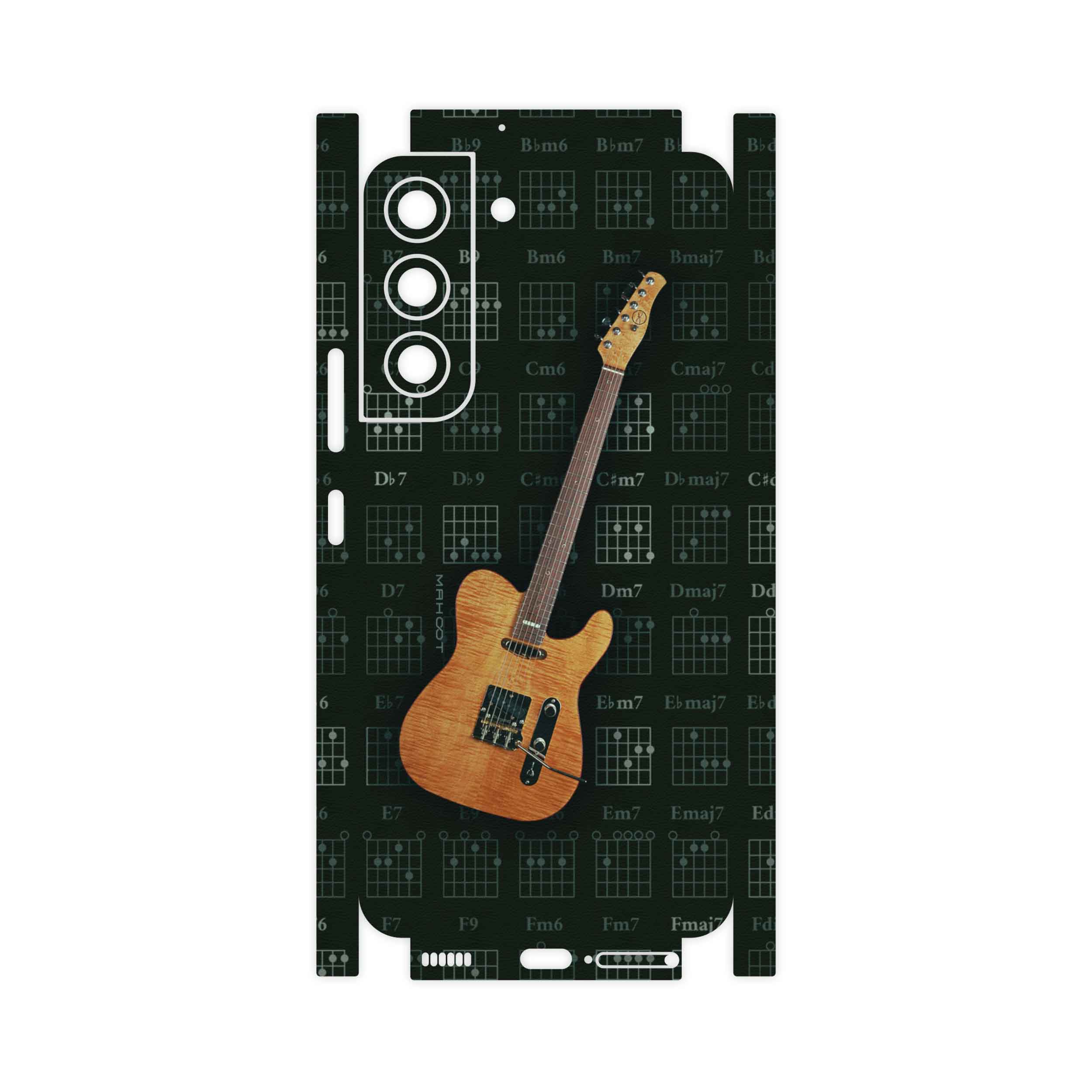 برچسب پوششی ماهوت مدل Guitar-Instrument-FullSkin مناسب برای گوشی موبایل سامسونگ Galaxy S22 5G