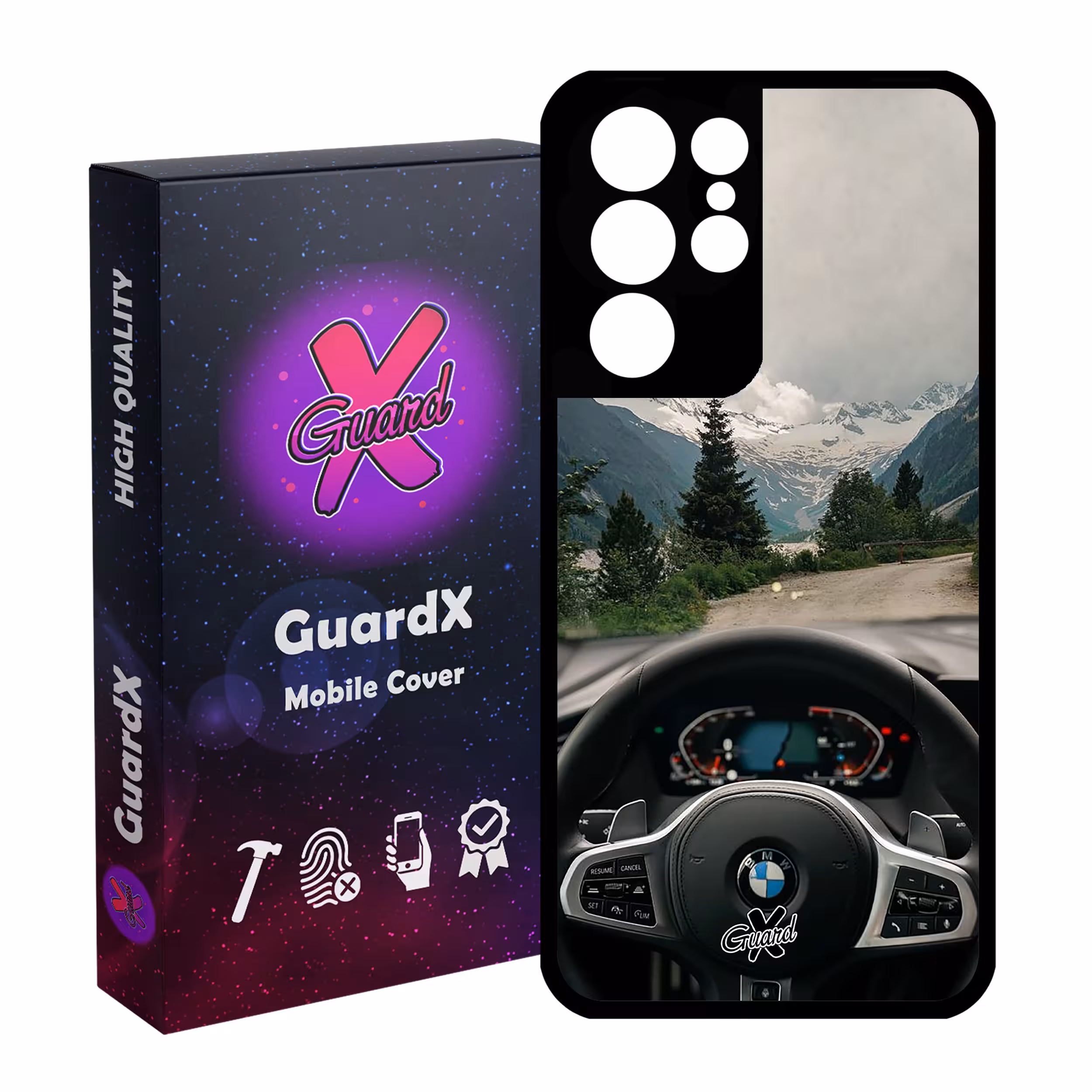 کاور گارد ایکس طرح BMW مدل Glass10346 مناسب برای گوشی موبایل سامسونگ Galaxy S21 Ultra
