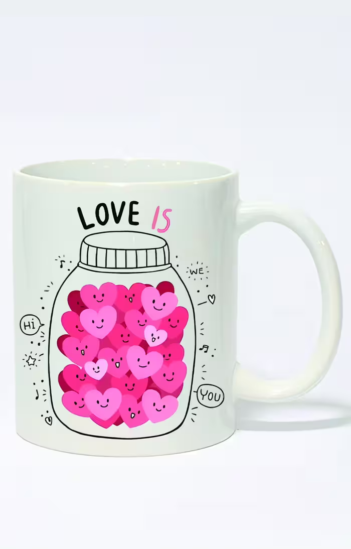 ماگ ساده طرح love is کد 3154