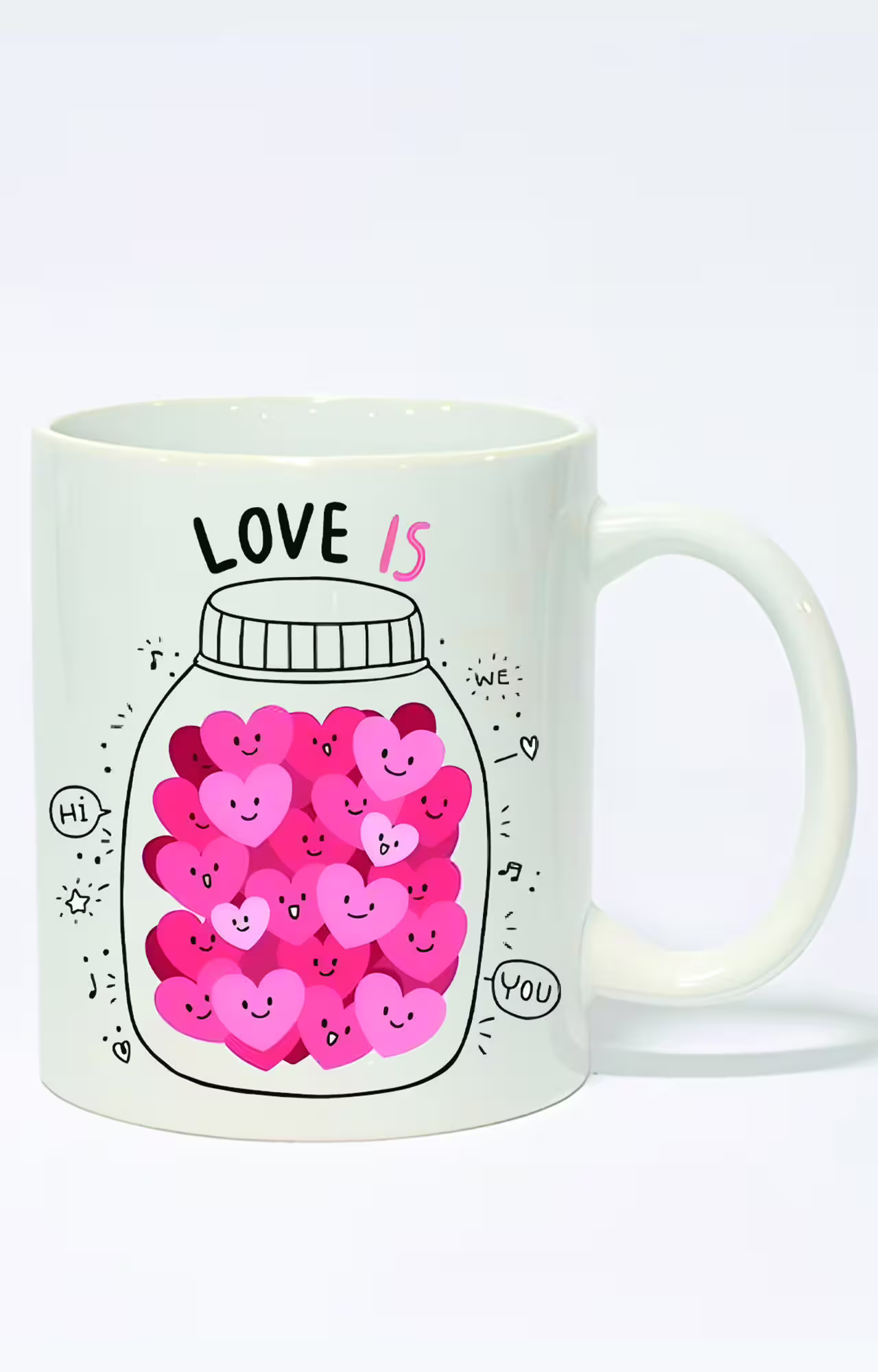 ماگ ساده طرح love is کد 3154