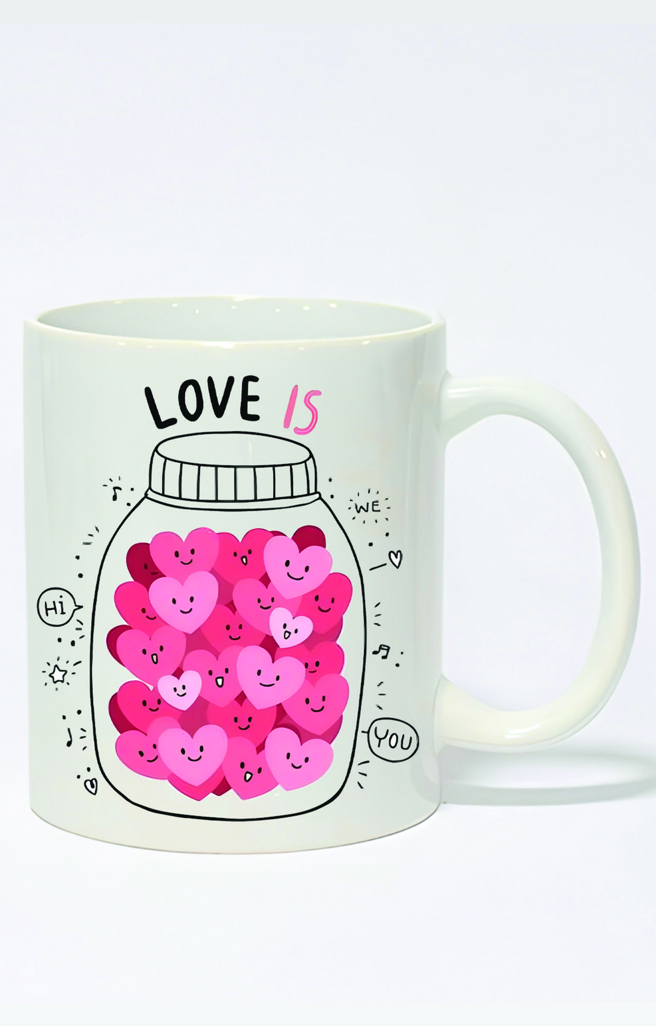 ماگ ساده طرح love is کد 3154