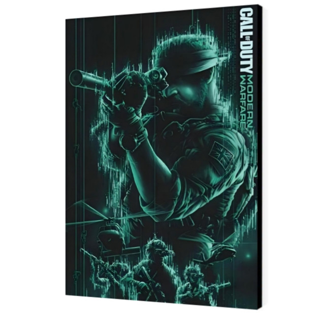 تابلو شاسی مدل گیمینگ کال آف کد call of duty MW | دنیای قاب