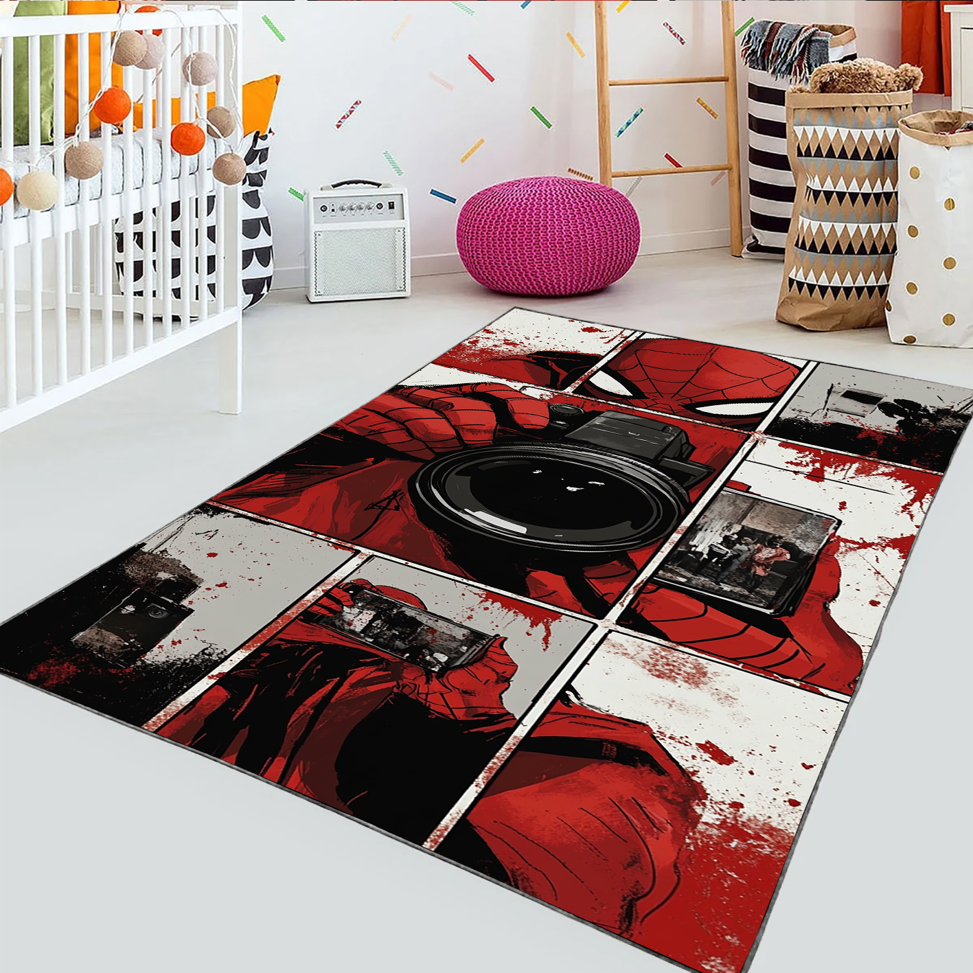 فرشینه طرح مرد عنکبوتی درحال عکاسی HQ-3202